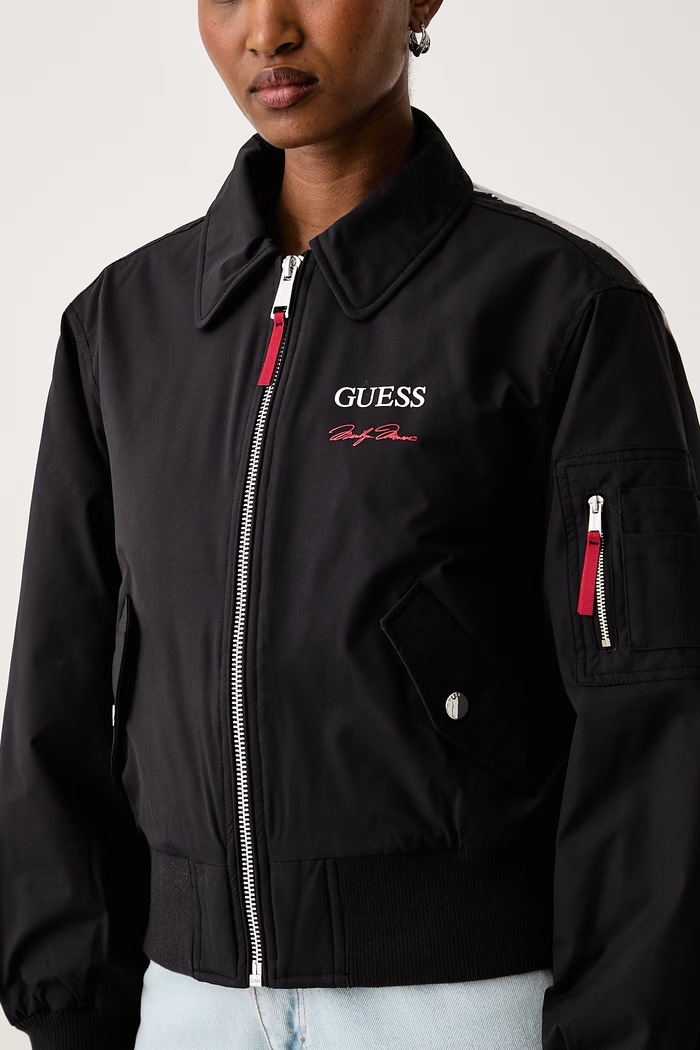 Kratka jakna za žene x MARILYN MONROE Guess W6BL73.W4507 crna