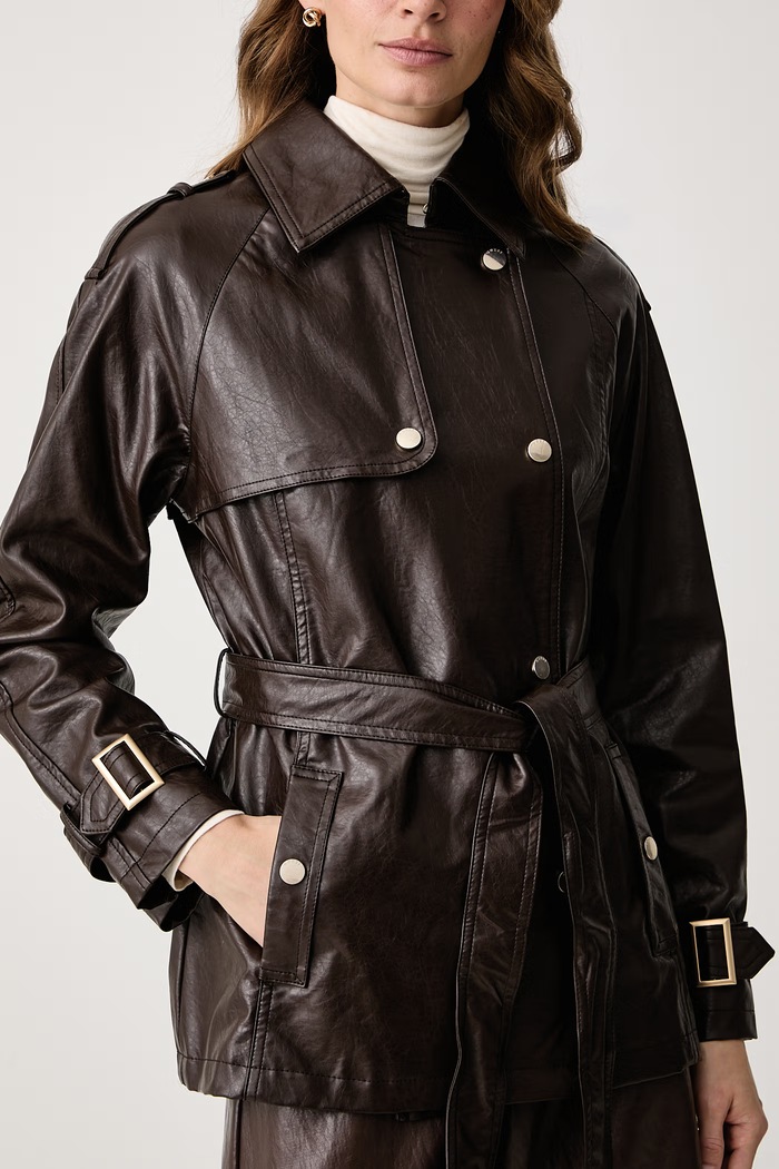 Пальто для женщин из искусственной кожи NEW MARIKA Guess W6BL65.W4230 коричневый