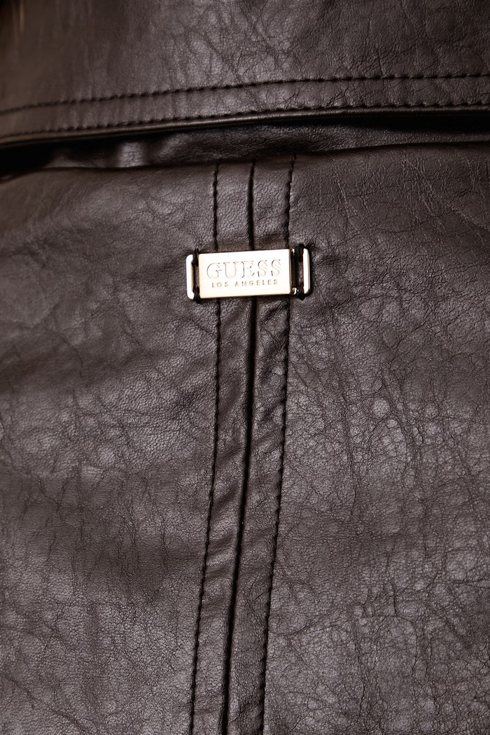 Пальто для женщин из искусственной кожи NEW MARIKA Guess коричневый W6BL65.W4230