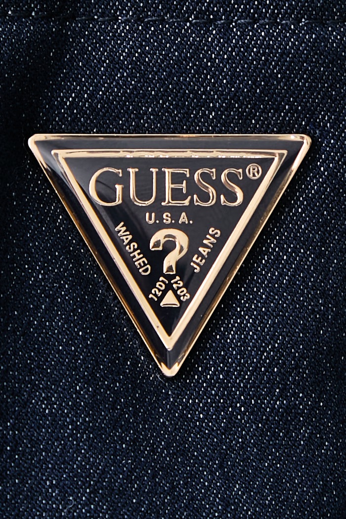 Prešita jakna ženska IVANA Guess mornarsko modra W6BL62.W4205