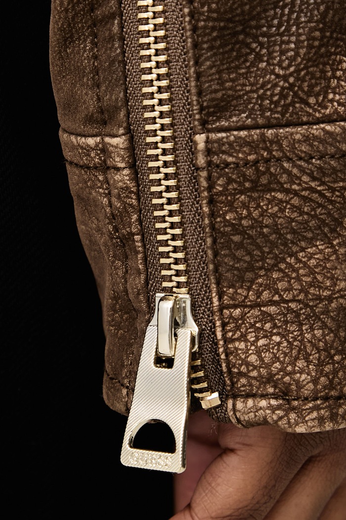 Guess Kurtka przejściowa damska z imitacji skóry NEW DARCEY W6BL39.W4131