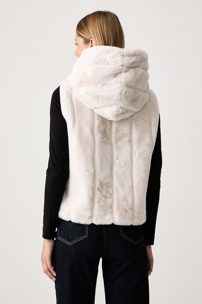 Abbigliamento Guess Gilet con cappuccio da donna SOPHY W5BL99.WDCH0 beige