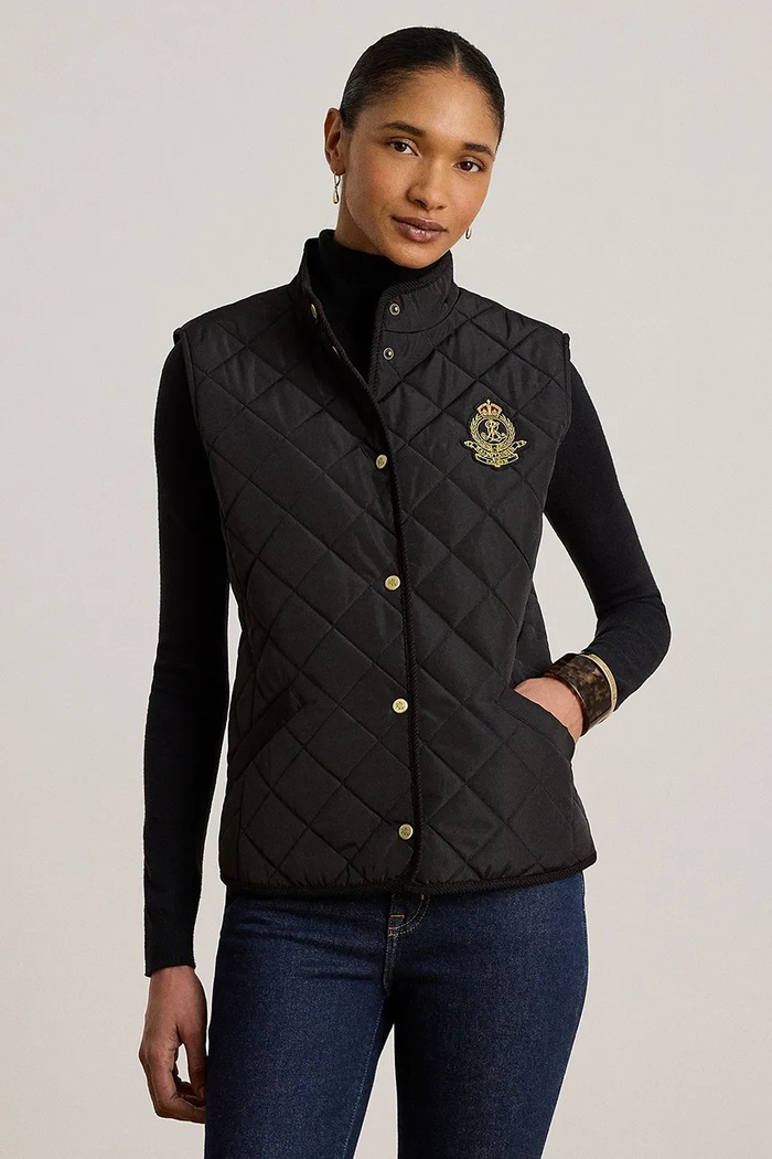 Lauren Ralph Lauren bezrękawnik damski czarny 297P18068