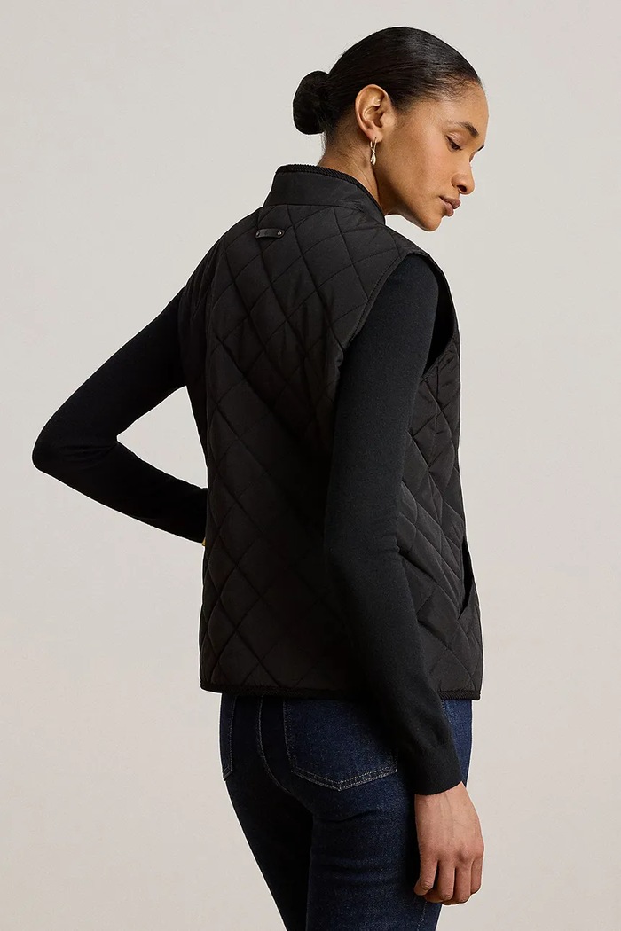 Lauren Ralph Lauren bezrękawnik damski 297P18068 czarny AW26