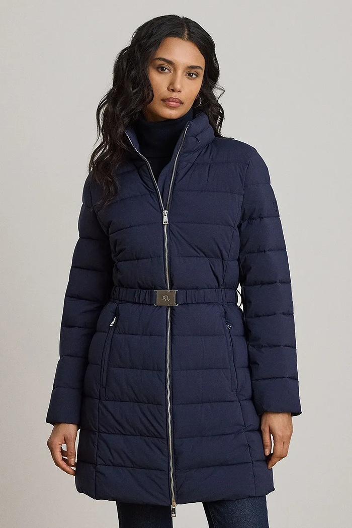 Odzież Lauren Ralph Lauren kurtka damska 297P18071 granatowy