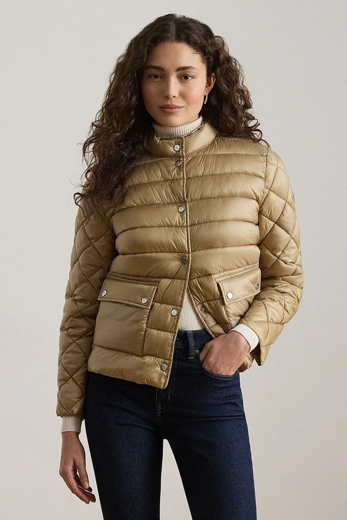 Lauren Ralph Lauren kurtka puchowa damska beżowy 297P18066