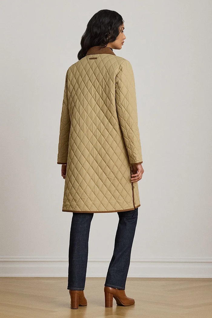 Lauren Ralph Lauren kurtka pikowana damska 297P18059 beżowy AW26