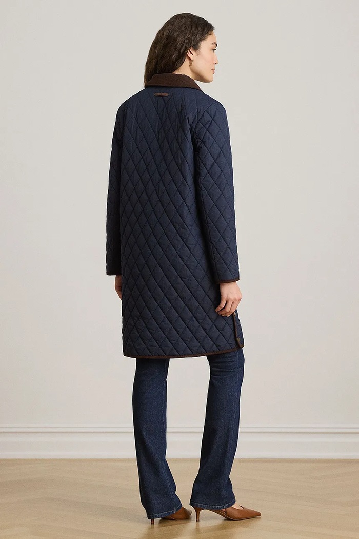 Lauren Ralph Lauren kurtka pikowana damska 297P18059 granatowy AW26