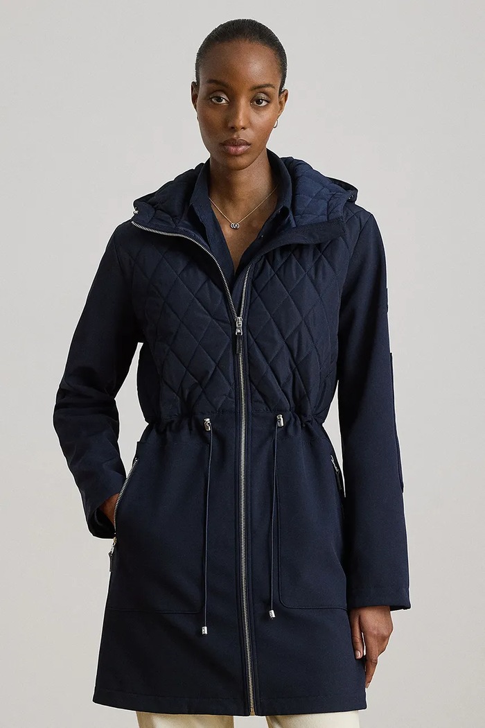 Odzież Lauren Ralph Lauren parka damska 297P18056 granatowy