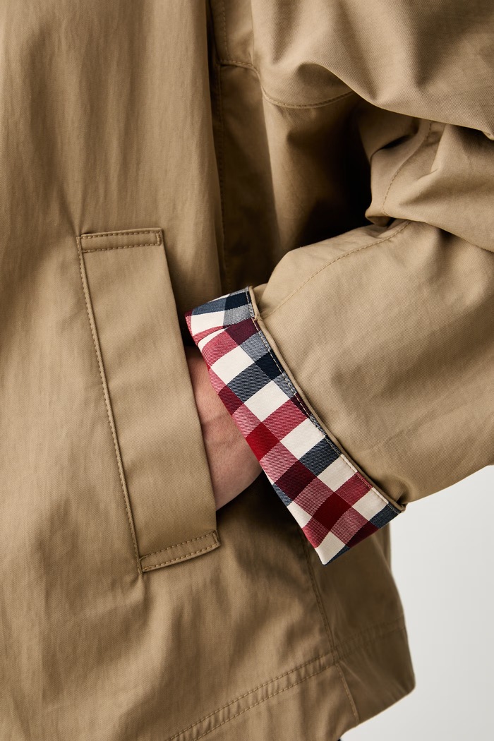 Tommy Hilfiger prijelazna jakna za žene s pamukom WW0WW49844 bež