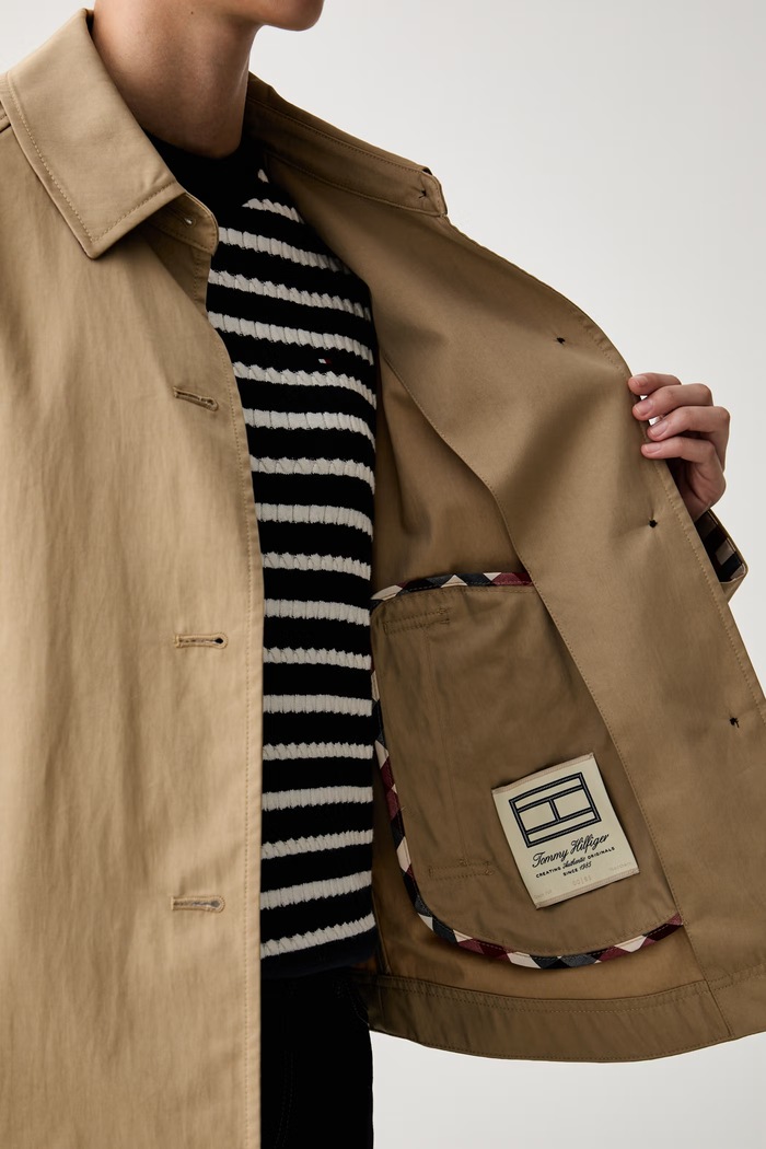 Tommy Hilfiger prijelazna jakna za žene s pamukom WW0WW49844