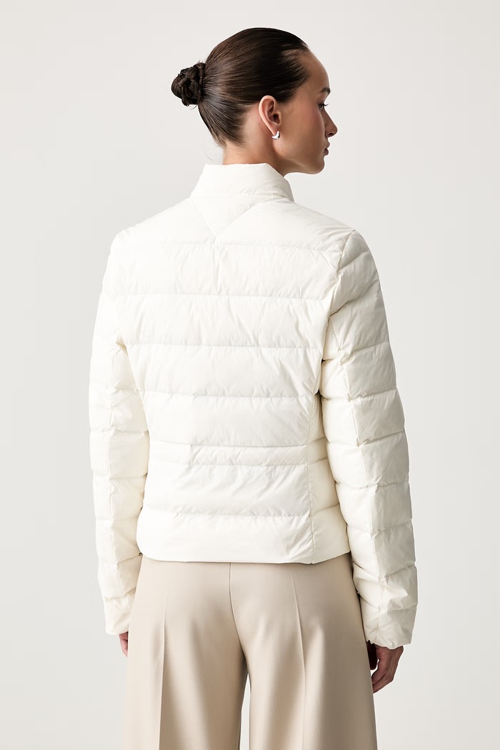 Oblečení Tommy Hilfiger péřová bunda dámská WW0WW51094 béžová
