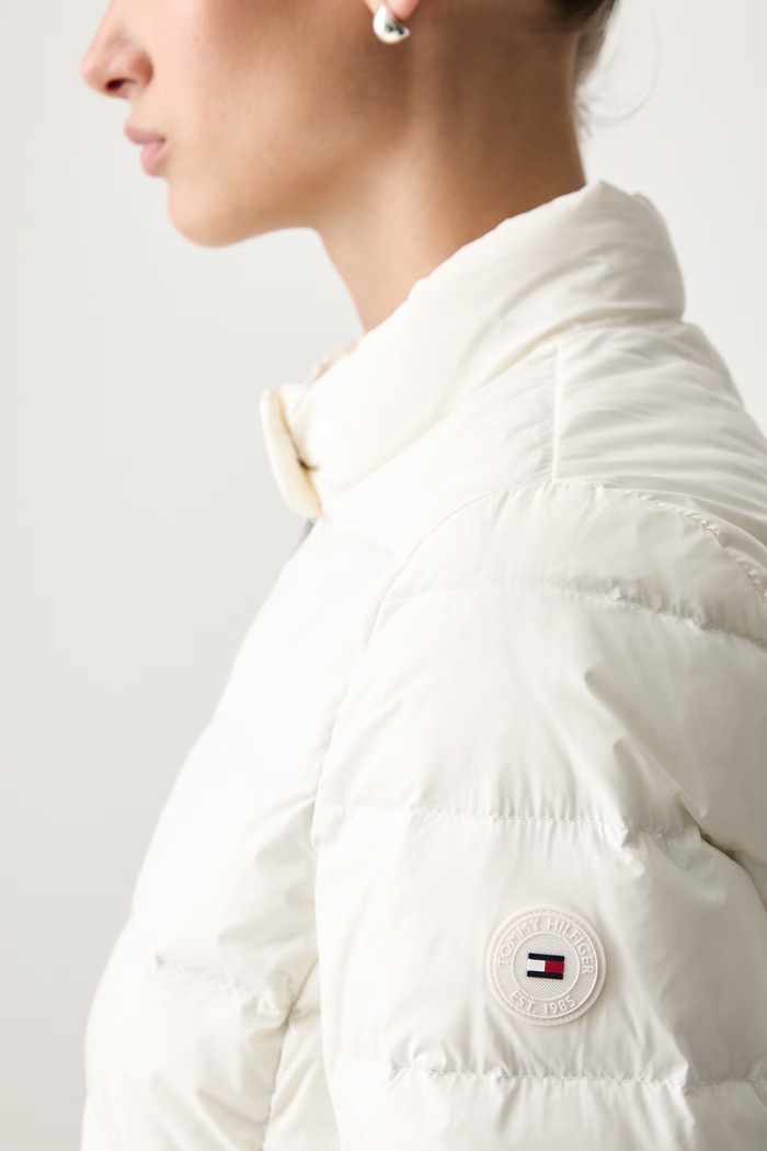 Tommy Hilfiger péřová bunda dámská WW0WW51094 béžová