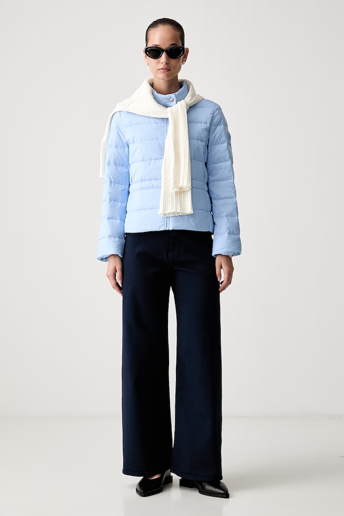 Tommy Hilfiger péřová bunda dámská WW0WW51094 modrá AW26