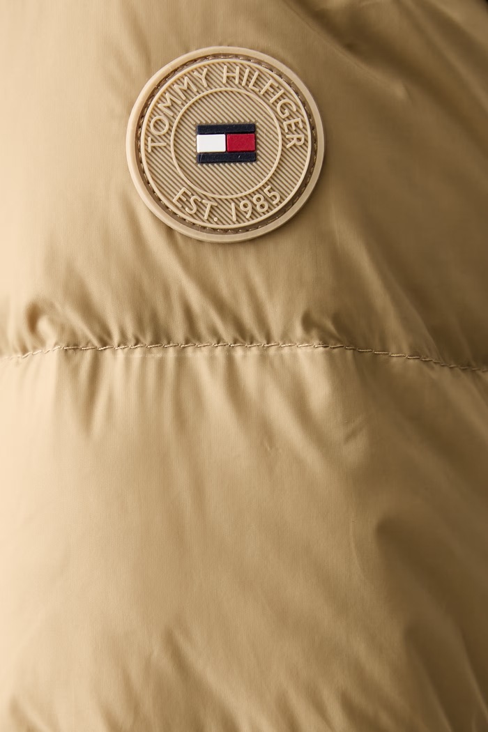 Tommy Hilfiger πουπουλένιο μπουφάν γυναικείο WW0WW51094 μπεζ
