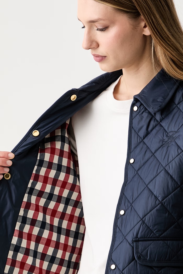 Tommy Hilfiger prošívaná bunda dámská WW0WW50936