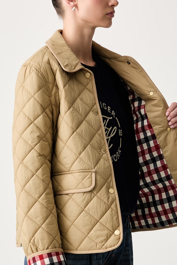 Tommy Hilfiger prošívaná bunda dámská WW0WW50936