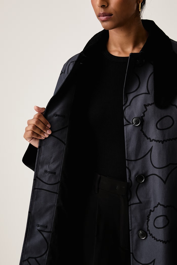 Marimekko Długa kurtka damska bawełniana 095767