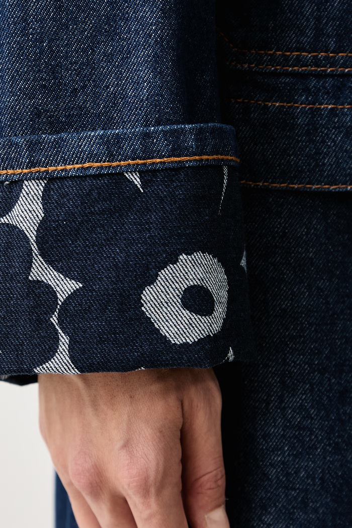Kurtka damska jeansowa Marimekko granatowy 096021