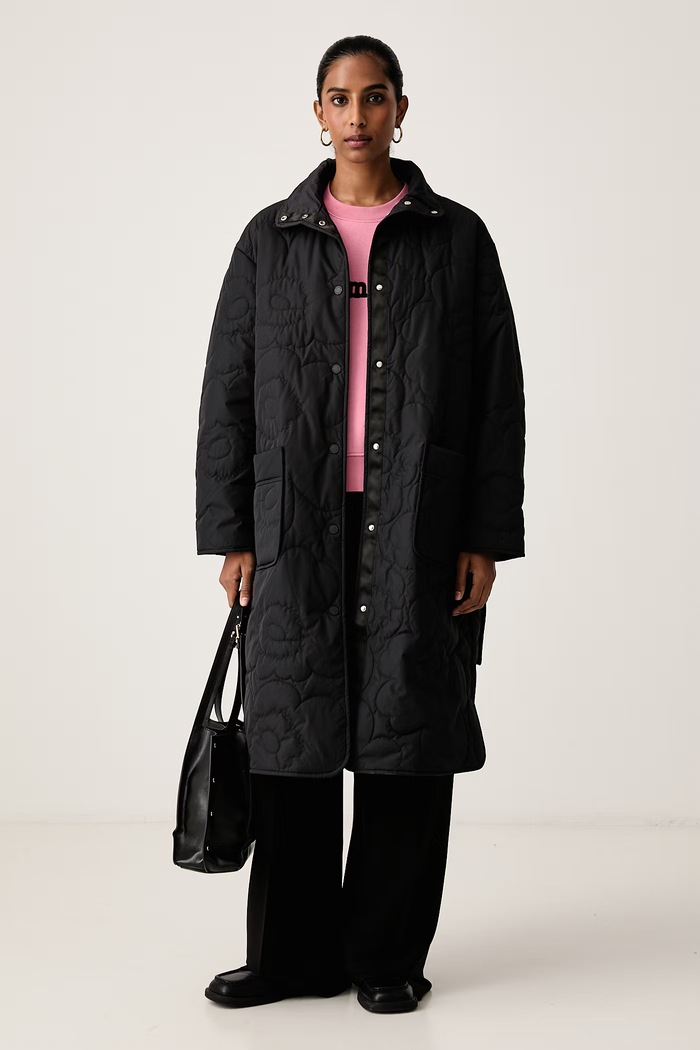 Marimekko Dolga jakna ženska 095769 črna AW26