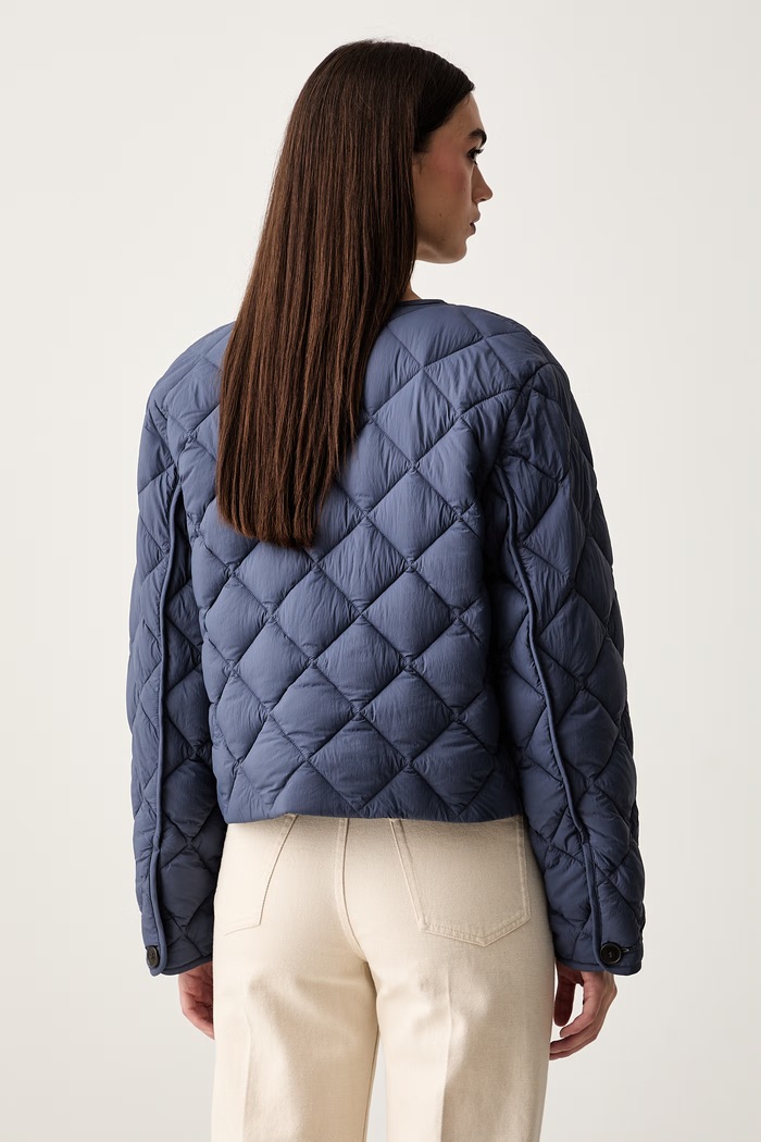 Oblečenie Calvin Klein prechodná bunda dámska LV044G506G tmavomodrá