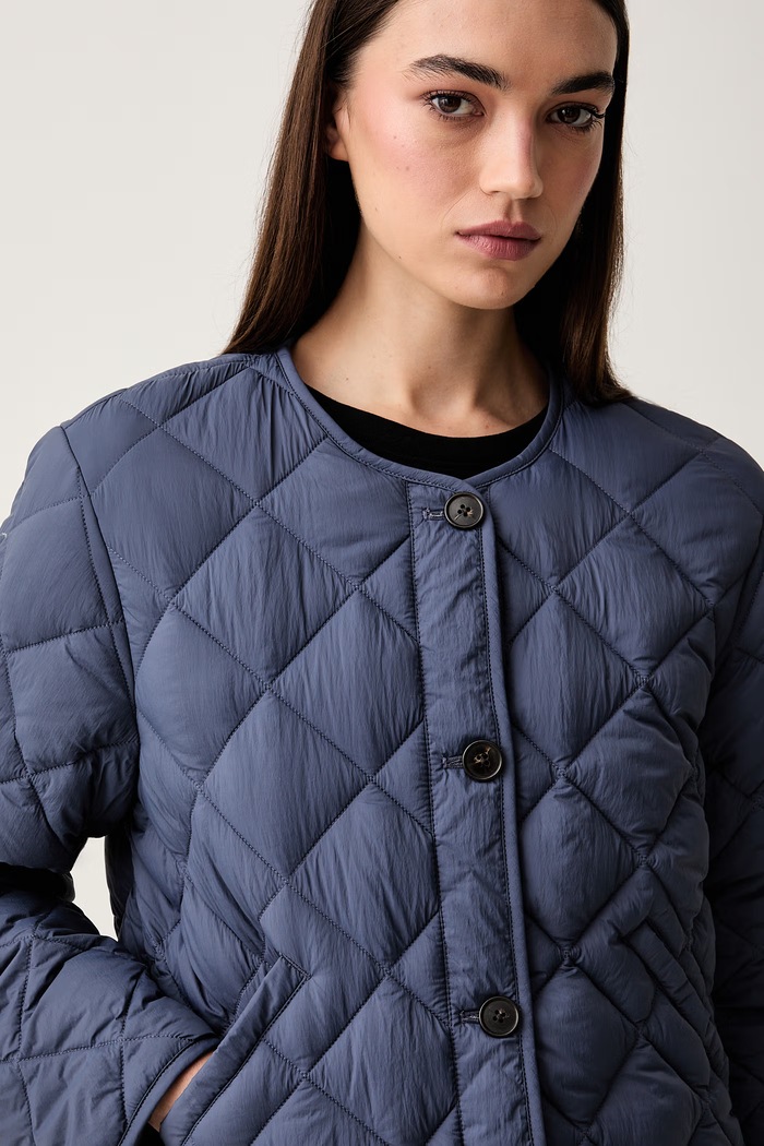 Calvin Klein prechodná bunda dámska tmavomodrá LV044G506G