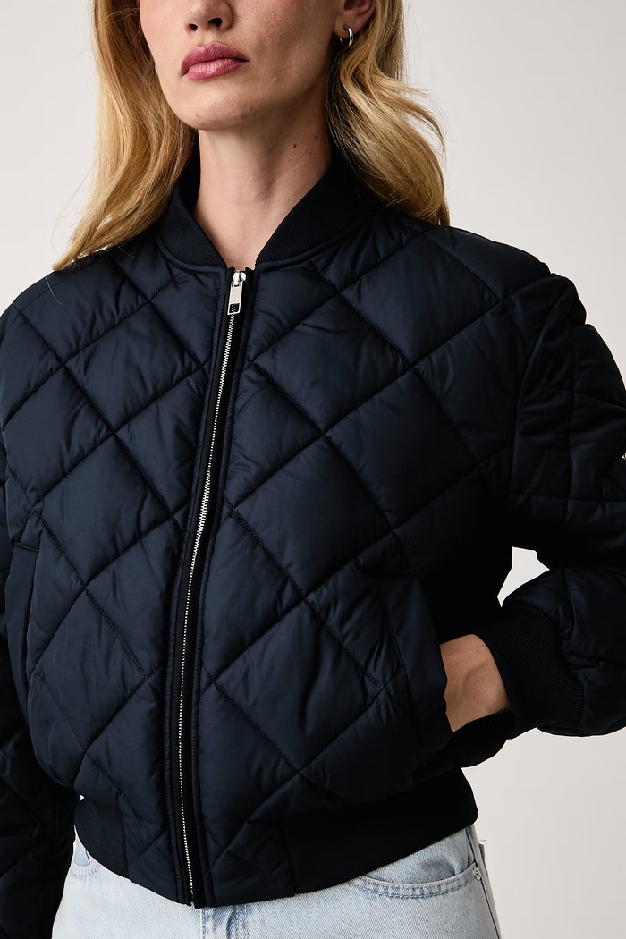 Bunda bomber dámska Posen BOSS 50575303 tmavomodrá