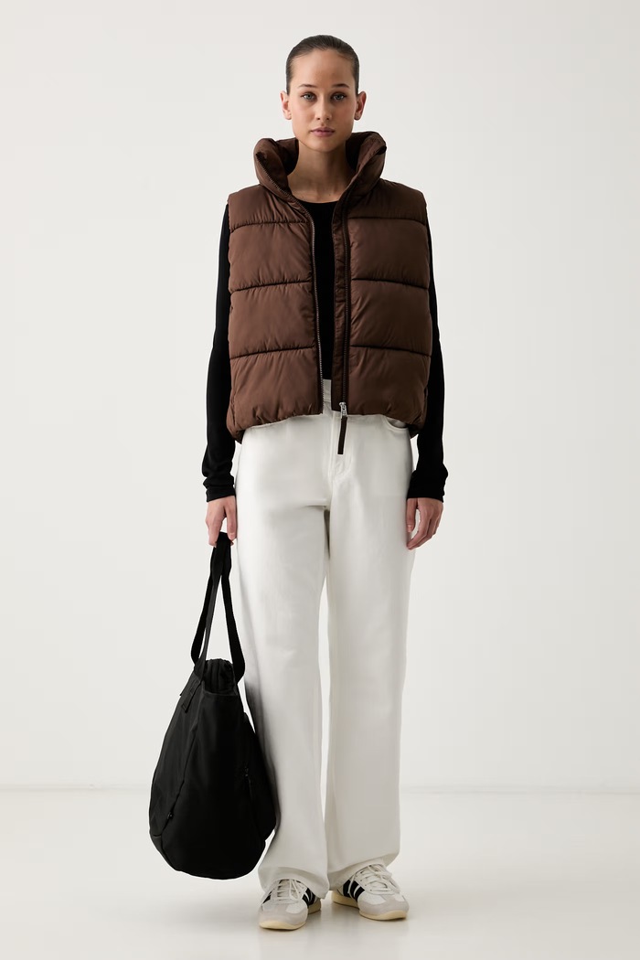 DKNY bezrękawnik damski DP6V3145 brązowy AW26