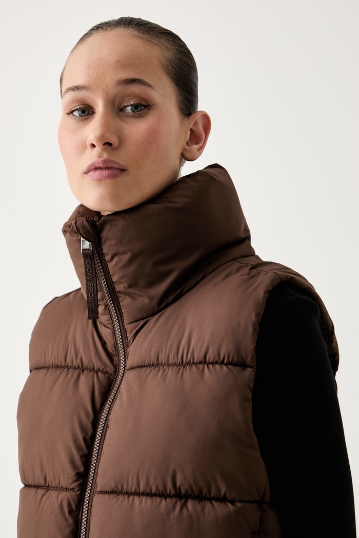 DKNY bezrękawnik damski brązowy DP6V3145