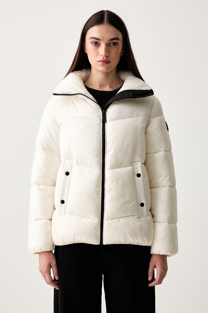 DKNY kurtka pikowana damska beżowy DP6J9623