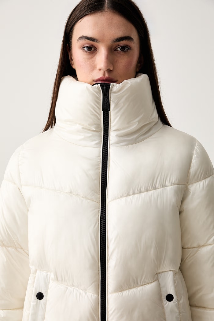 DKNY kurtka pikowana damska beżowy DP6J9623