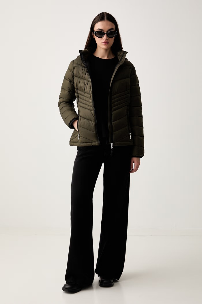 DKNY яке дамско DLEMPZ25 зелен AW26