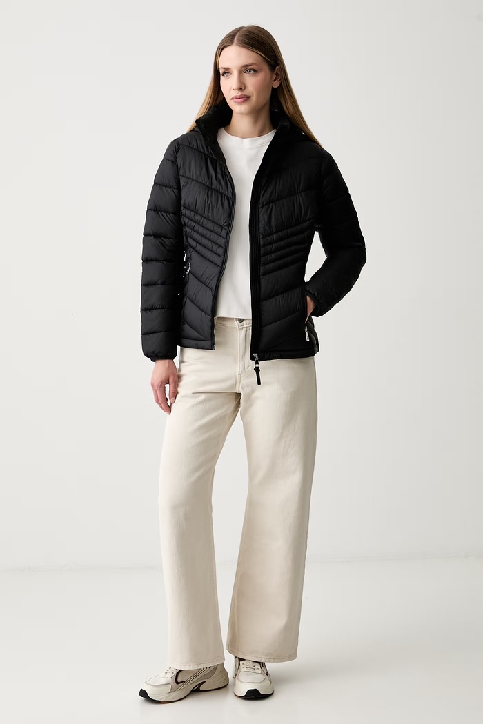 DKNY kurtka damska DLEMPZ25 czarny AW26