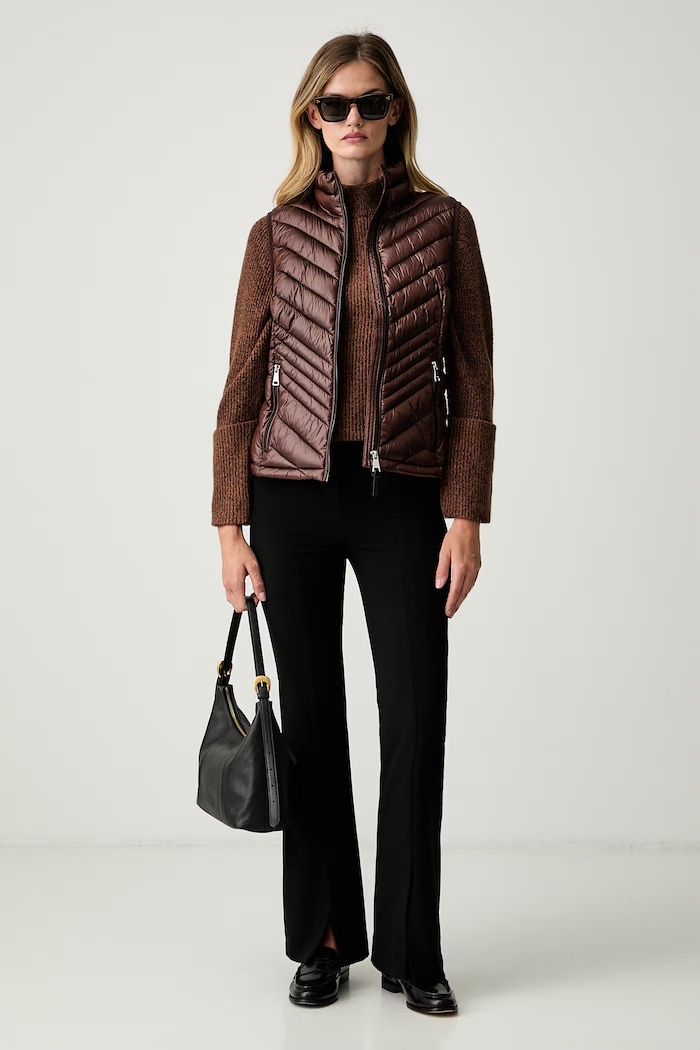 DKNY gilet da donna DLEMPY46 marrone AW26