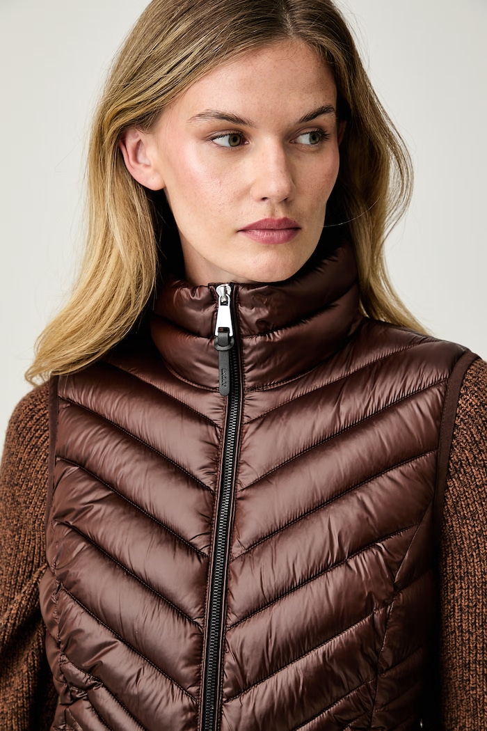 DKNY gilet da donna marrone DLEMPY46