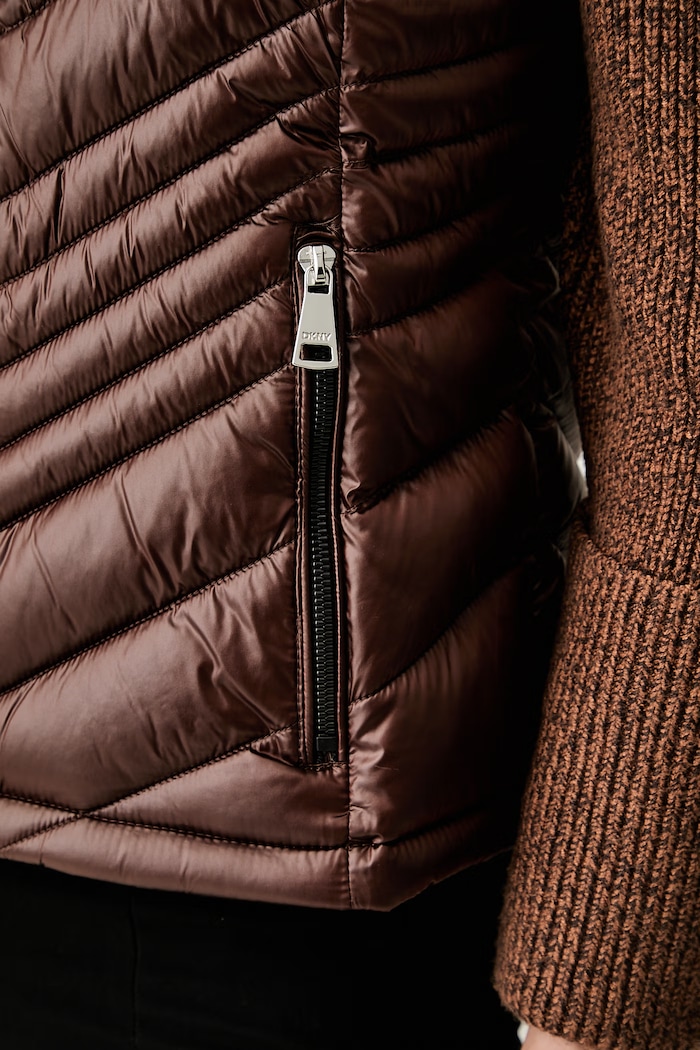 DKNY gilet da donna DLEMPY46 marrone