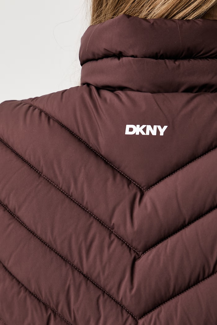 DKNY bezrękawnik damski DLEMPY46 brązowy