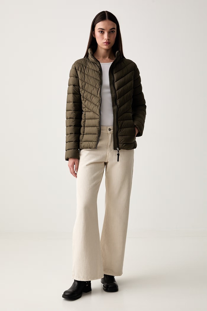 DKNY kurtka pikowana damska DLEMPY44 zielony AW26