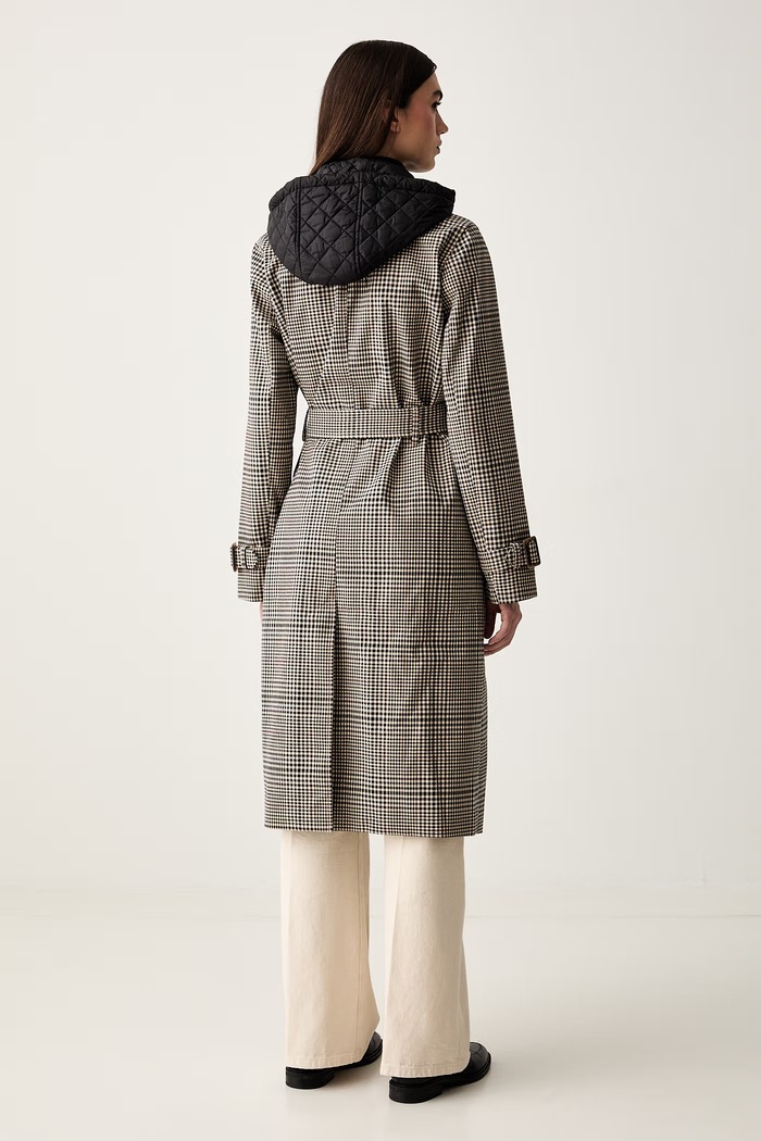 Odzież DKNY trencz damski DLEMPX66 beżowy