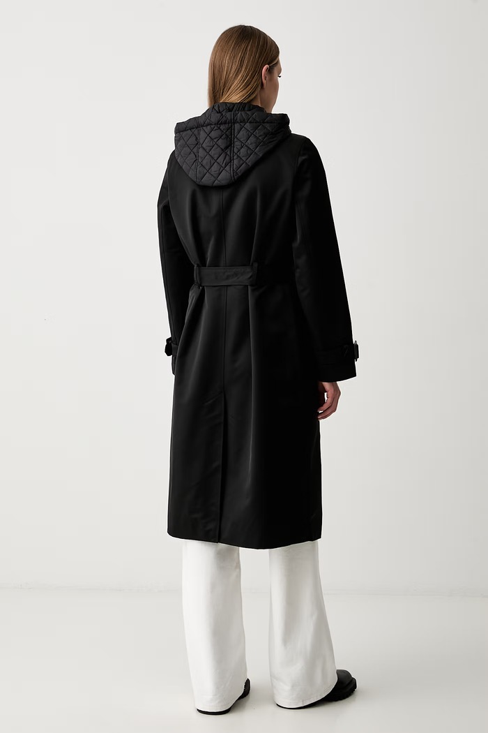 Odzież DKNY trencz damski DLEMPX66 czarny