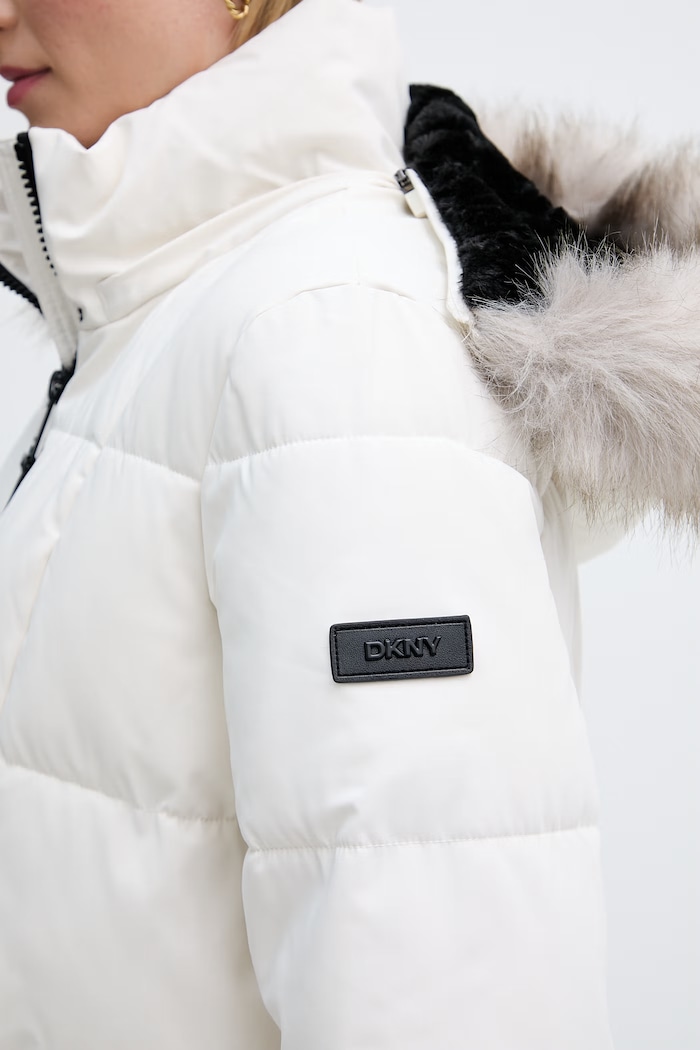 DKNY дълго дамско яке DLEMPN25 бежов