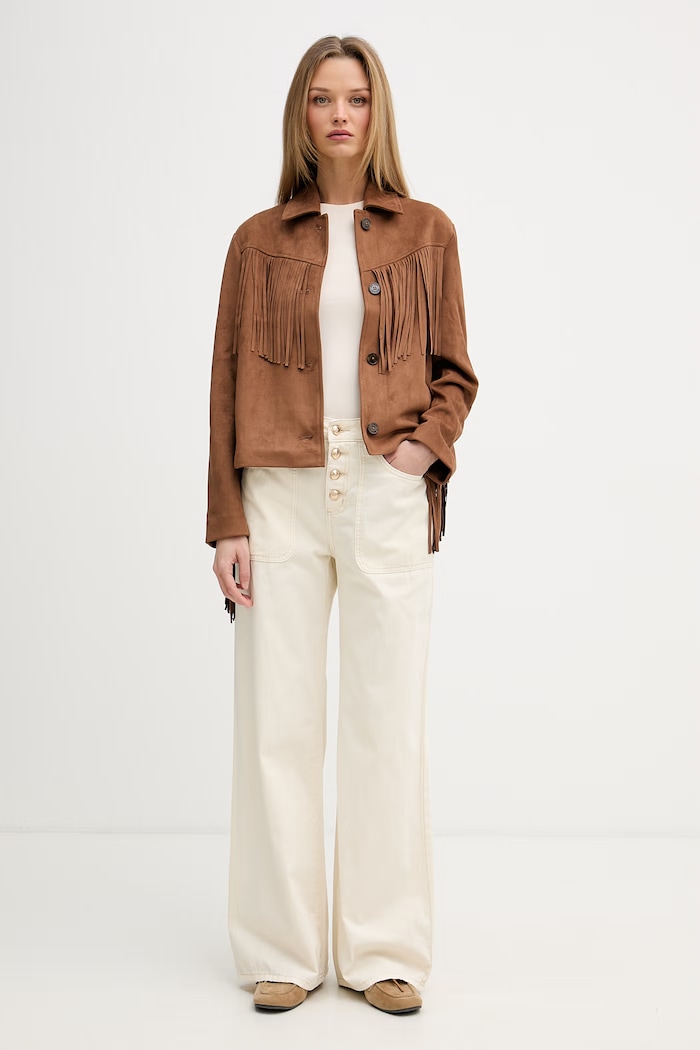 DKNY geacă de tranziție pentru femei DJ6J6238 maro AW26