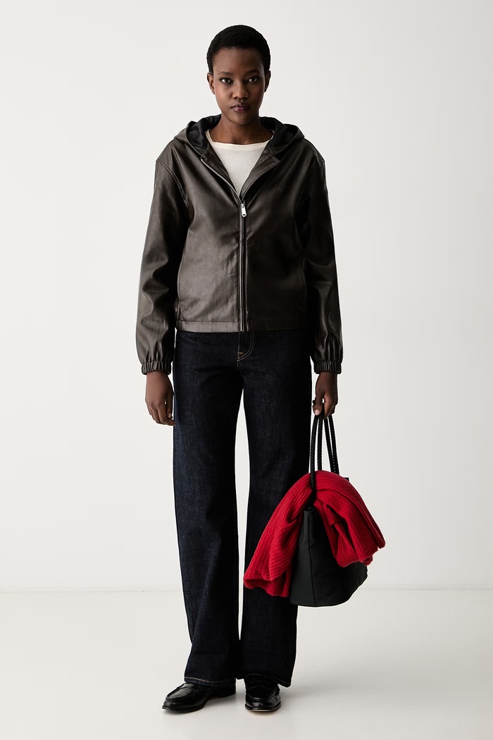 Calvin Klein Jeans μπουφάν γυναικείο LV047G516G καφέ AW26
