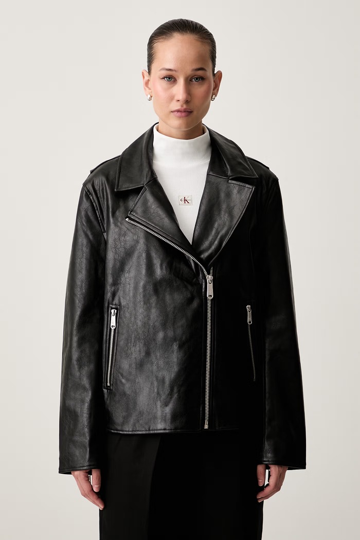 Calvin Klein Jeans prehodna jakna ženska črna LV047G515G