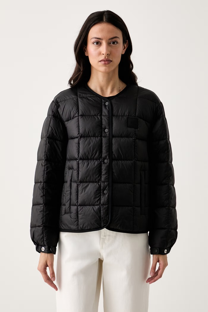 Calvin Klein Jeans καπιτονέ μπουφάν γυναικείο μαύρο LV047G510G