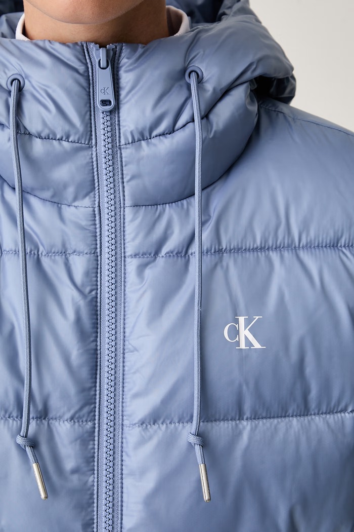 Calvin Klein Jeans kratka jakna ženska modra LV047G507G