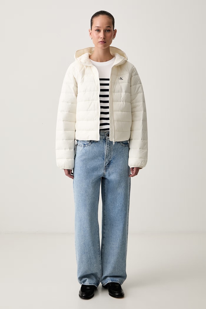 Calvin Klein Jeans prešita jakna ženska LV047G505G bež AW26
