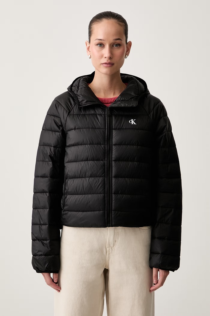 Calvin Klein Jeans prešita jakna ženska črna LV047G505G