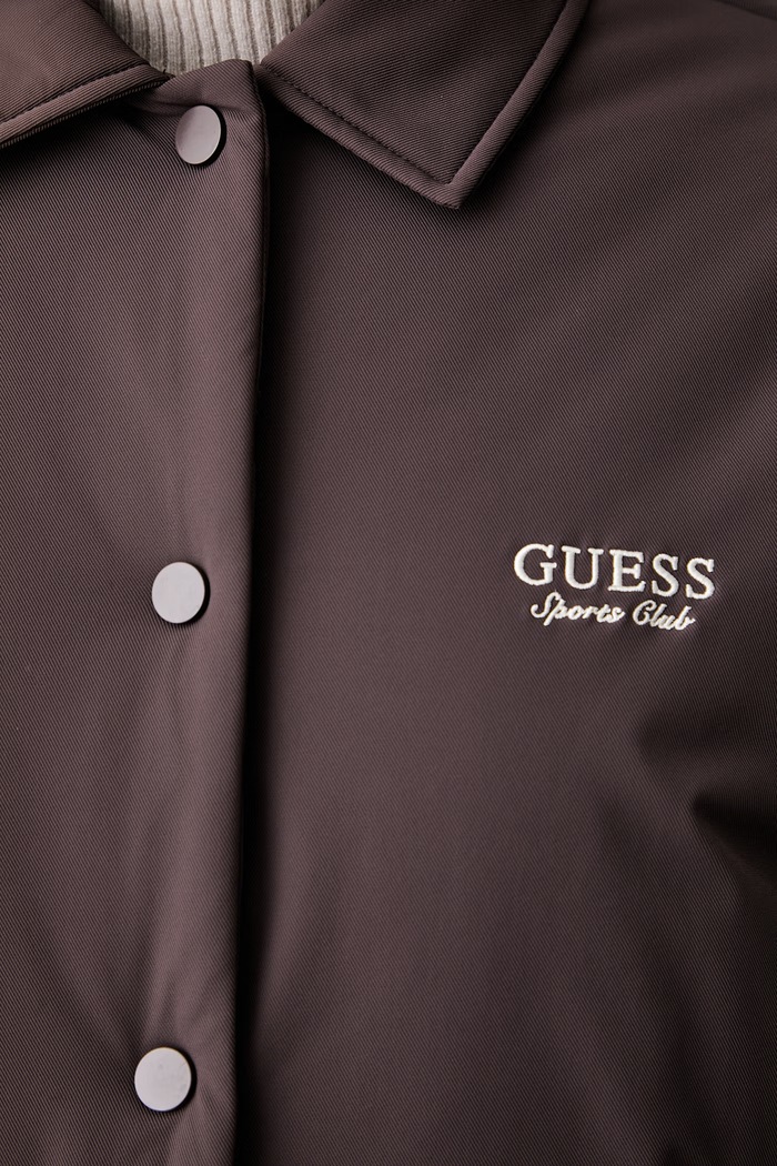 Krótka kurtka damska ARIEL Guess fioletowy V6YL06.W2864