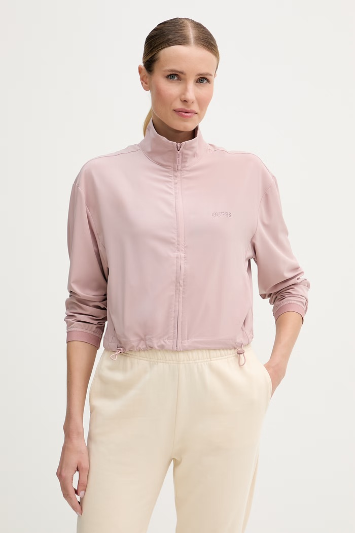 Guess kurtka przejściowa damska SELENE różowy V6GQ11.W1791